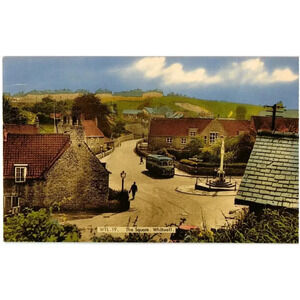 WTL.19. The Square. Whitwell. Postcard